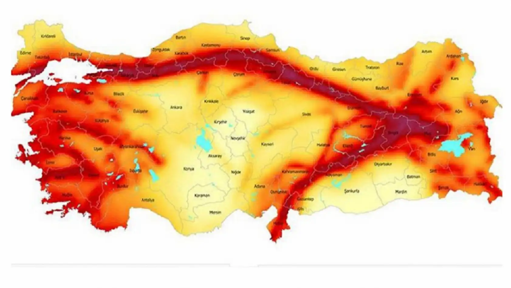 Deprem riski en yüksek ve en düşük olan iller tek tek sıralandı!
