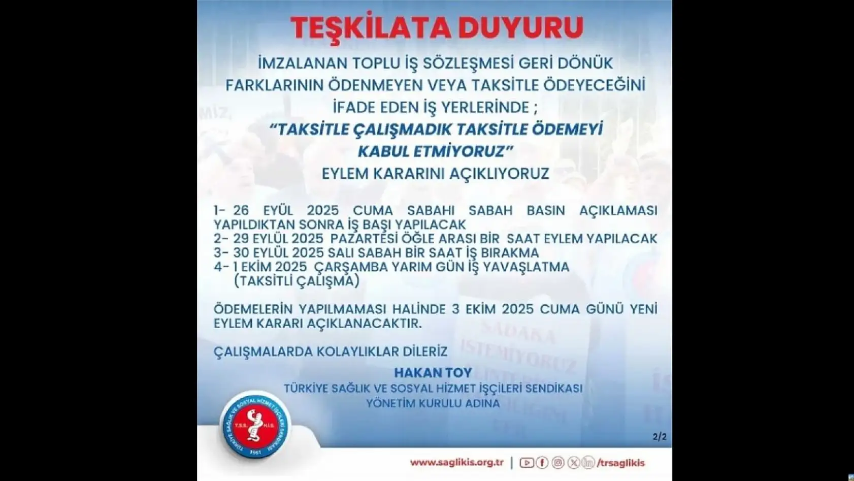 Kayseri'de sağlık işçileri isyan bayrağını çekti: Gerilim artıyor, kritik tarih netleşti!