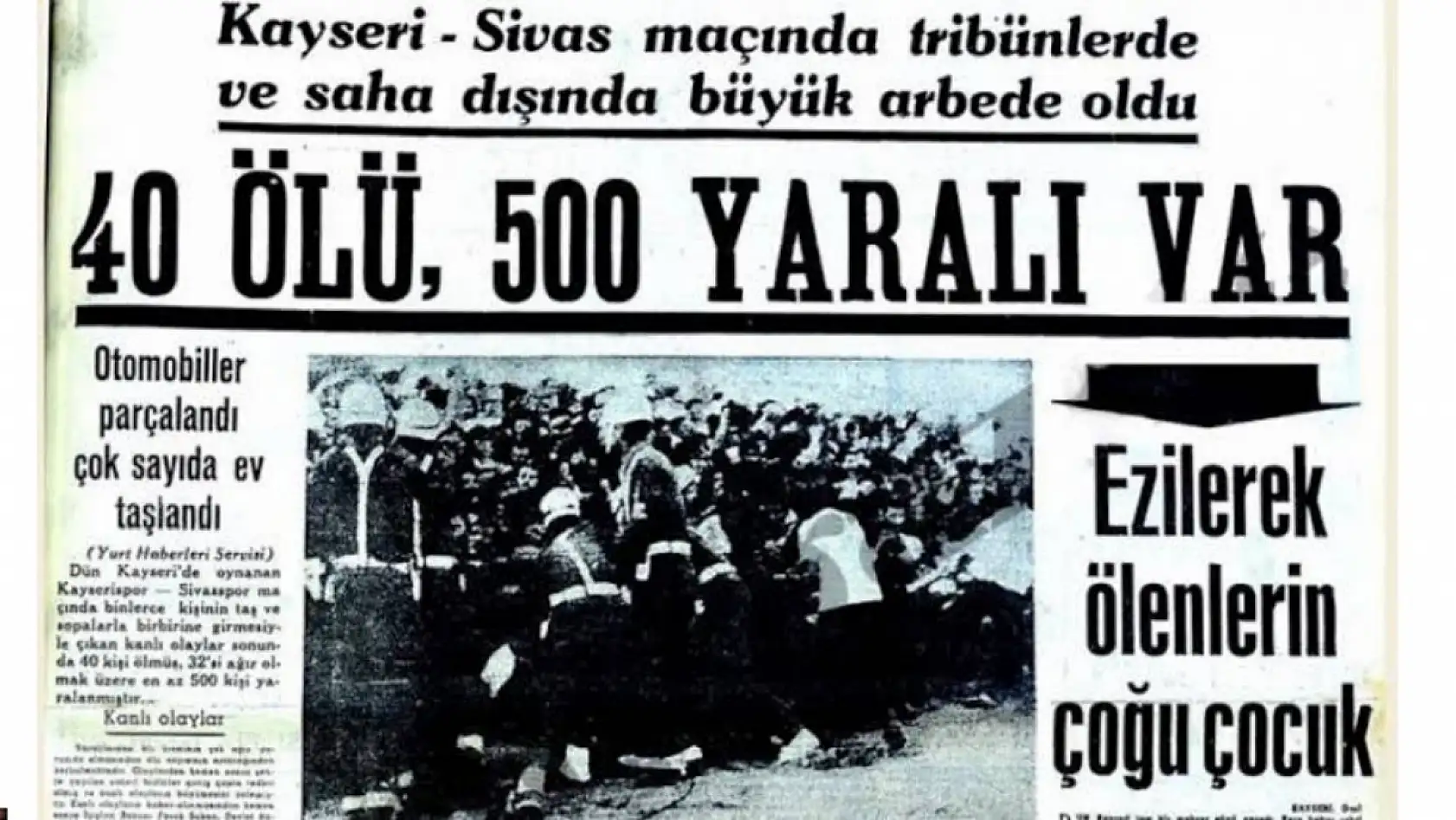 Tribünlerde panik, statta can pazarı: Kayseri de felakete dönüşen maç!