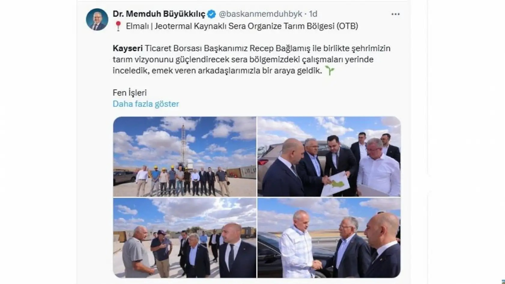 Kayseri'nin sosyal medyasında neler paylaşıldı? (04 Eylül)