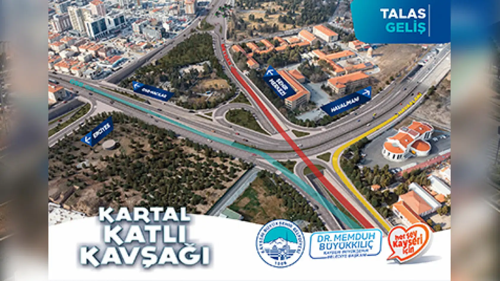 Kayseri'de arife günü trafik yoğunluğu: Kartal Kavşağı kilitlendi!
