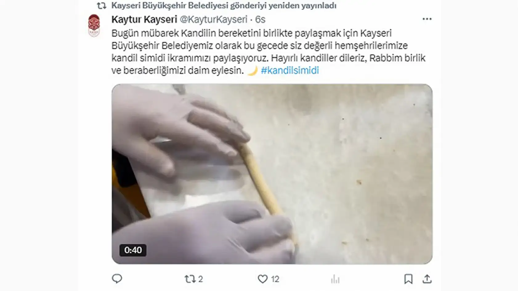 Kayseri'de 13 Şubat Perşembe günü sosyal medya hesaplarında neler paylaşıldı?