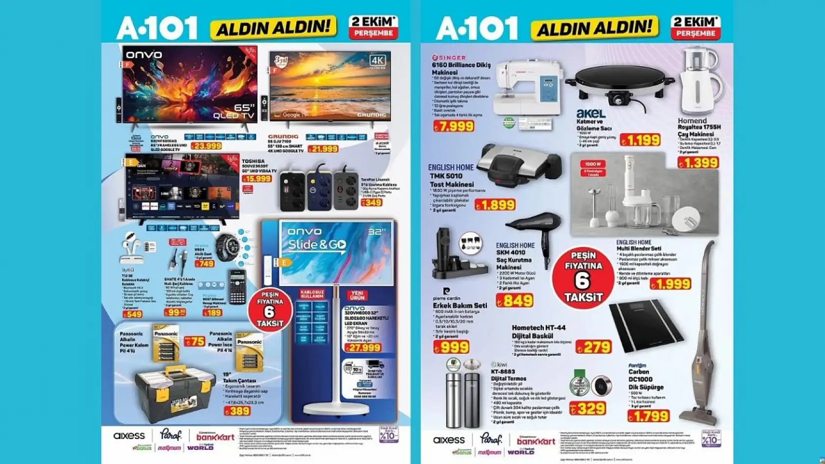 2 Ekim A101 kataloğu yayımlandı: Yok yok, indirim yağmuru başlıyor!