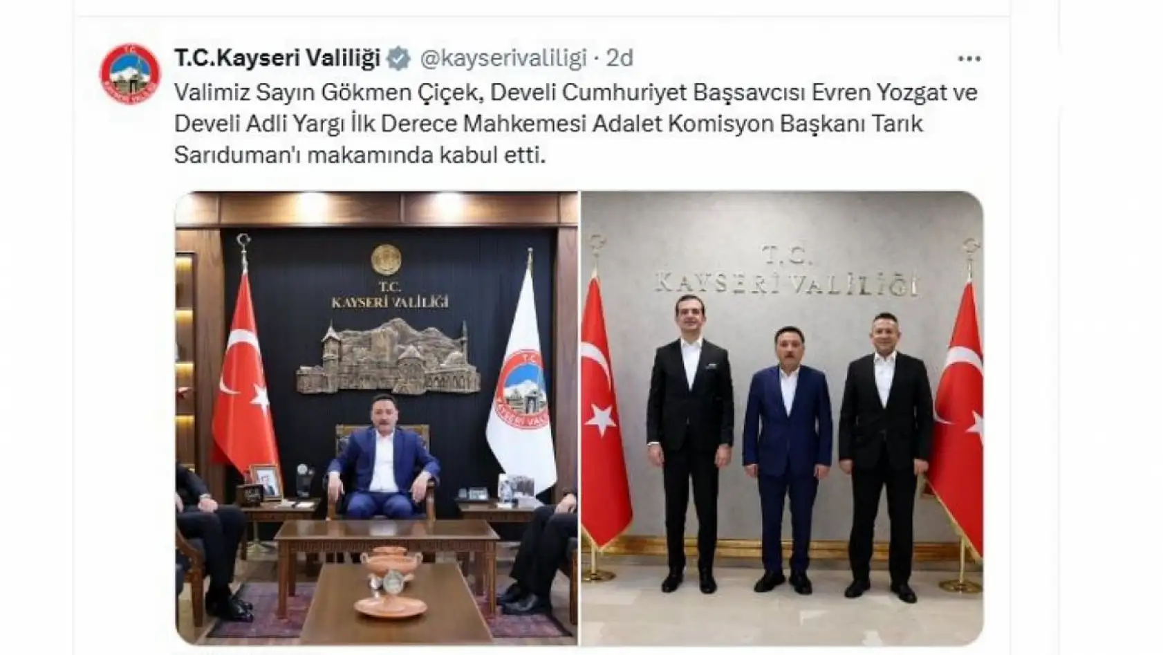 Kayseri'nin sosyal medyasında neler paylaşıldı?