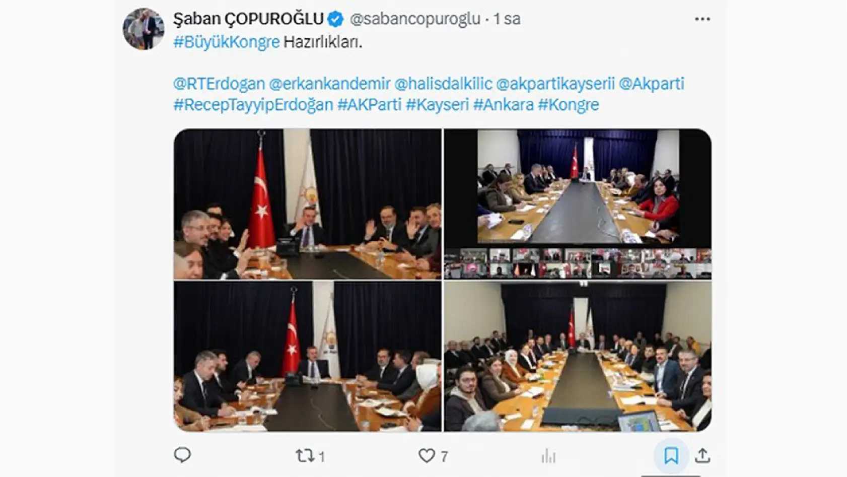 Kayseri'de 13 Şubat Perşembe günü sosyal medya hesaplarında neler paylaşıldı?