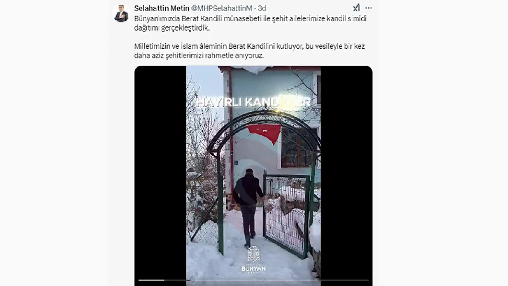 Kayseri'de 13 Şubat Perşembe günü sosyal medya hesaplarında neler paylaşıldı?