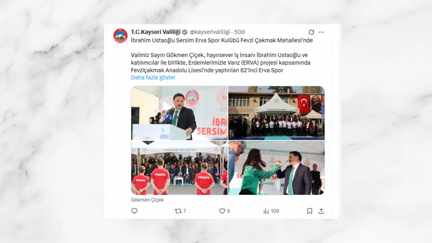 Kayseri'de bugün sosyal medya platformlarında neler paylaşıldı? Öne çıkanlar (6 Kasım Çarşamba)