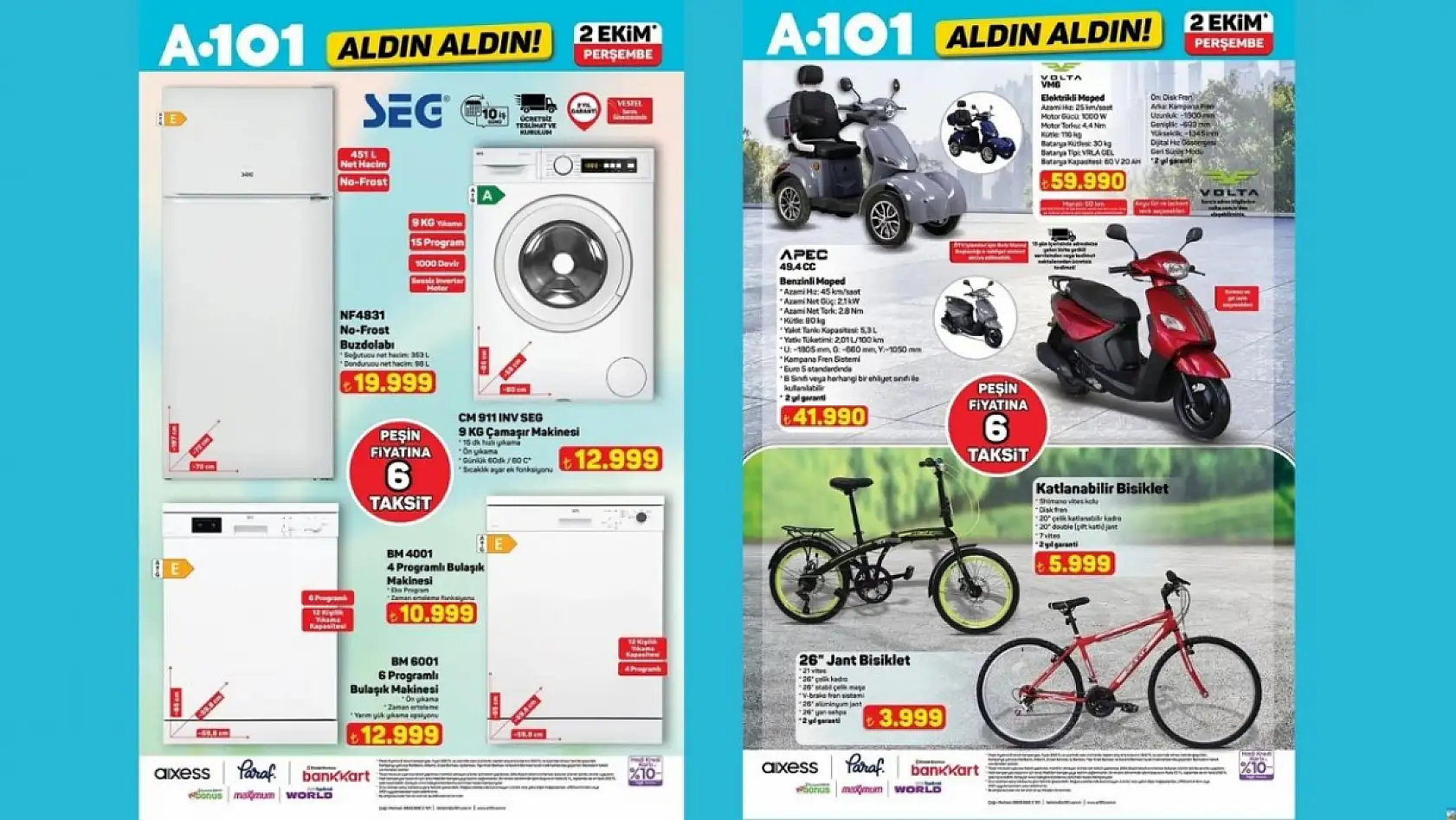 2 Ekim A101 kataloğu yayımlandı: Yok yok, indirim yağmuru başlıyor!