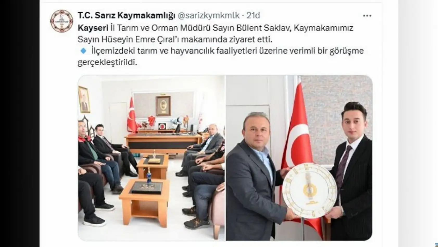 Kayseri sosyal medyasında bugün neler paylaşıldı? (26 Eylül)