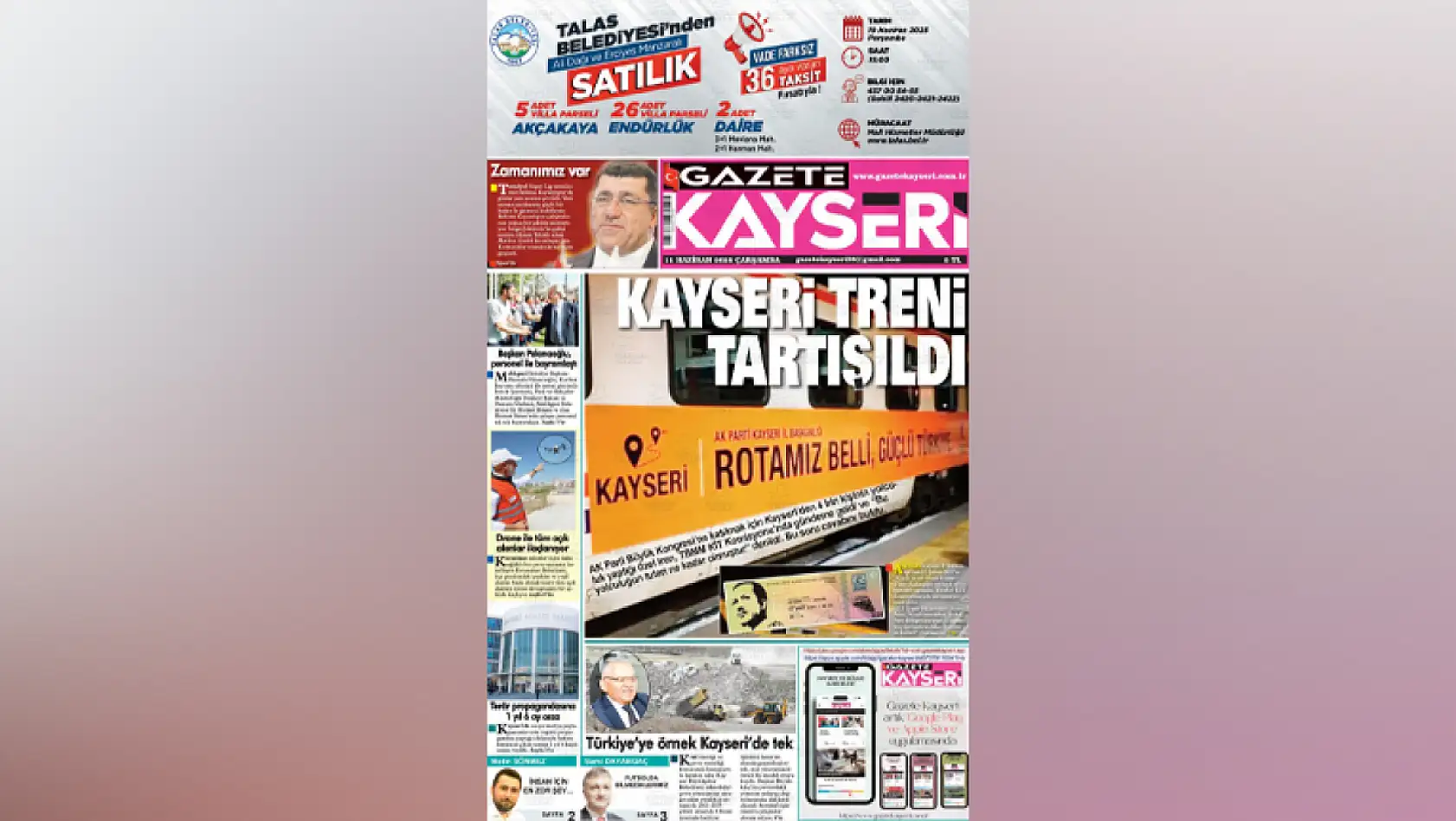 Kayseri gazeteleri bugün hangi haberi gündem belirledi – İşte öne çıkan manşetler!