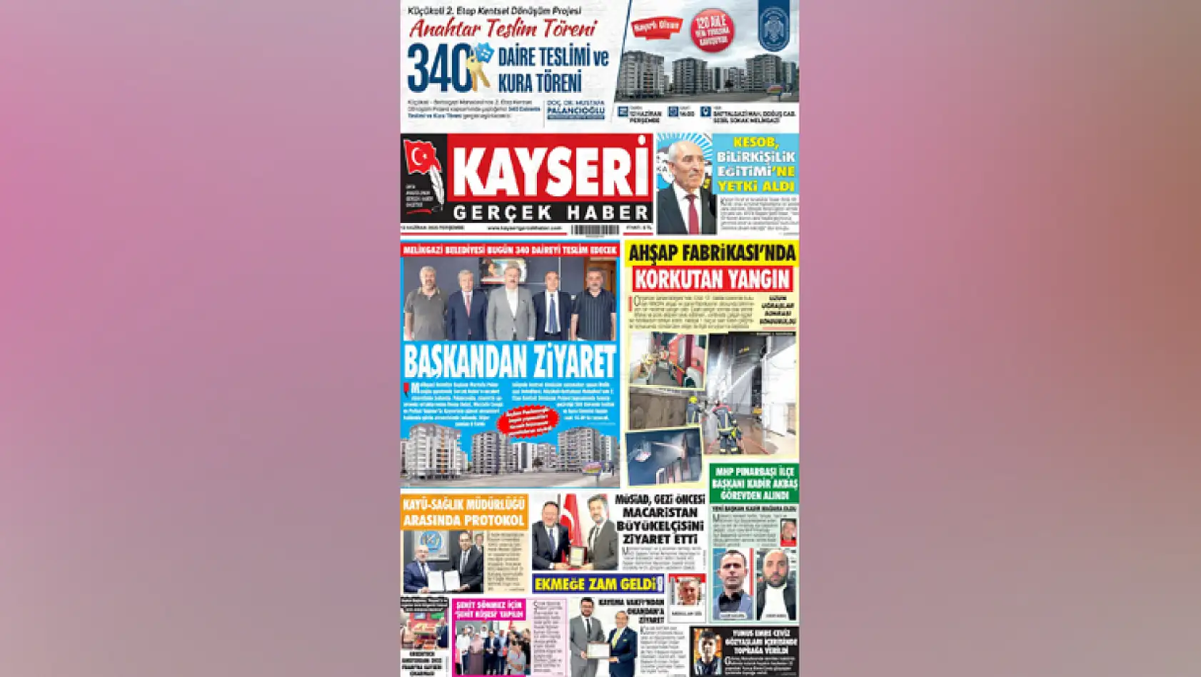 Kayseri yerel gazeteleri şehrin gündemini belirledi – İşte 12 Haziran öne çıkan manşetler!