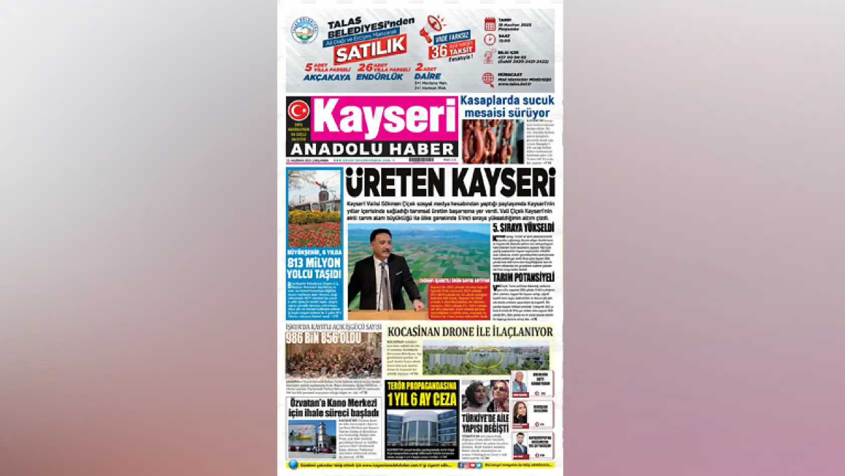 Kayseri gazeteleri bugün hangi haberi gündem belirledi – İşte öne çıkan manşetler!