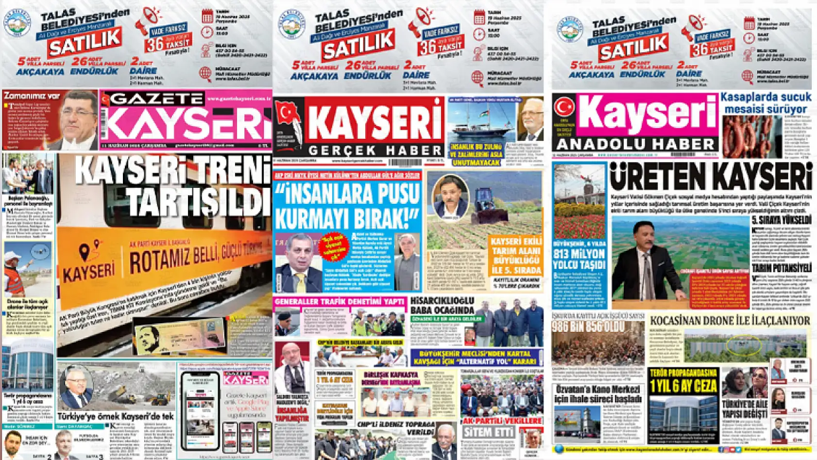 Kayseri gazeteleri bugün hangi haberi gündem belirledi – İşte öne çıkan manşetler!