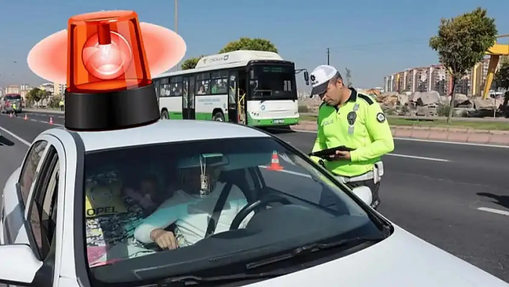 Kayseri'de 2 bin 160 araca cezai işlem uygulandı!