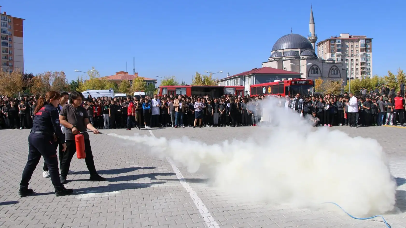 Kayseri'de gerçeğe yakın tatbikat!