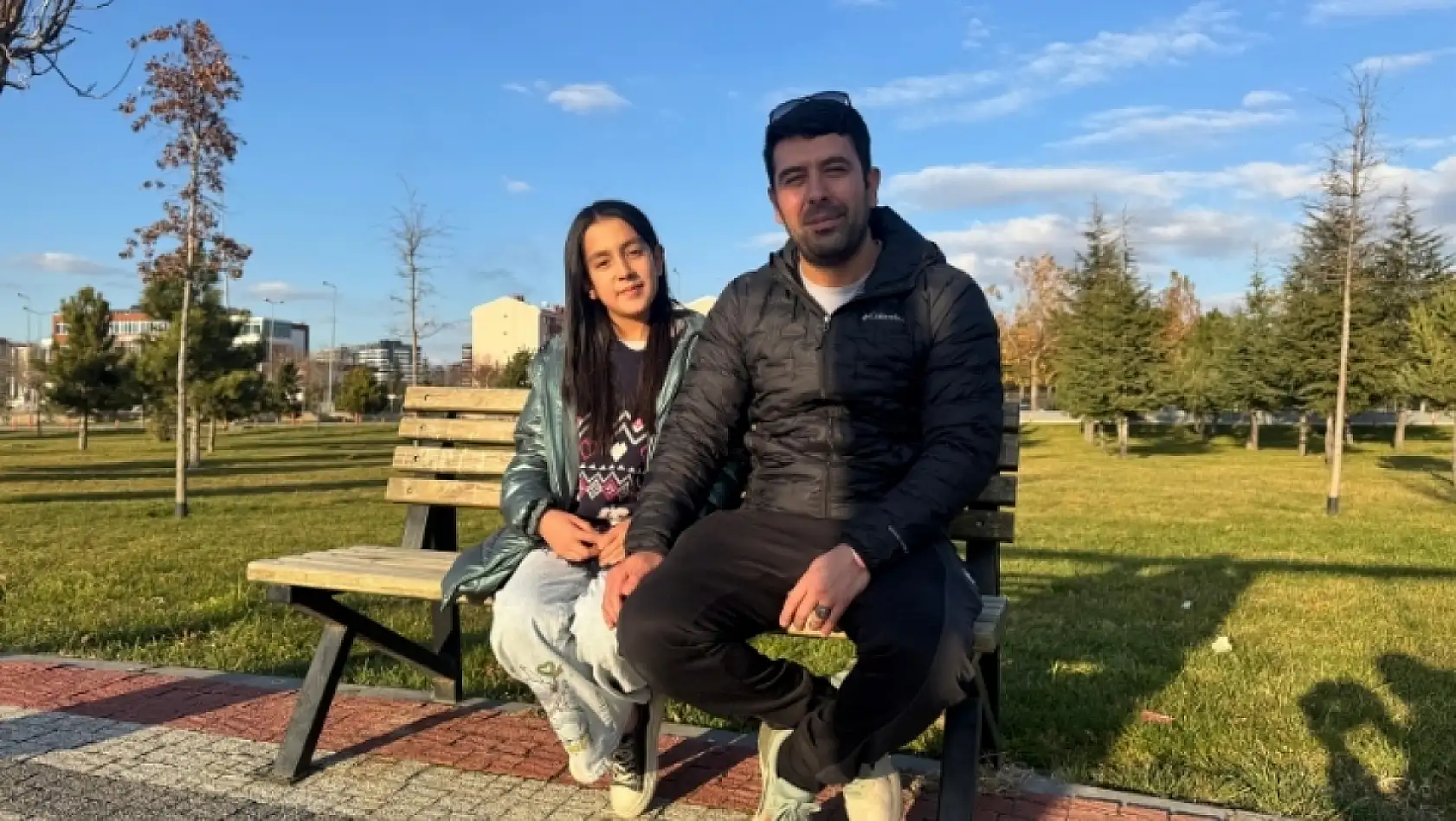 Kayseri'de kış günlerinde millet bahçesine yoğun ilgi