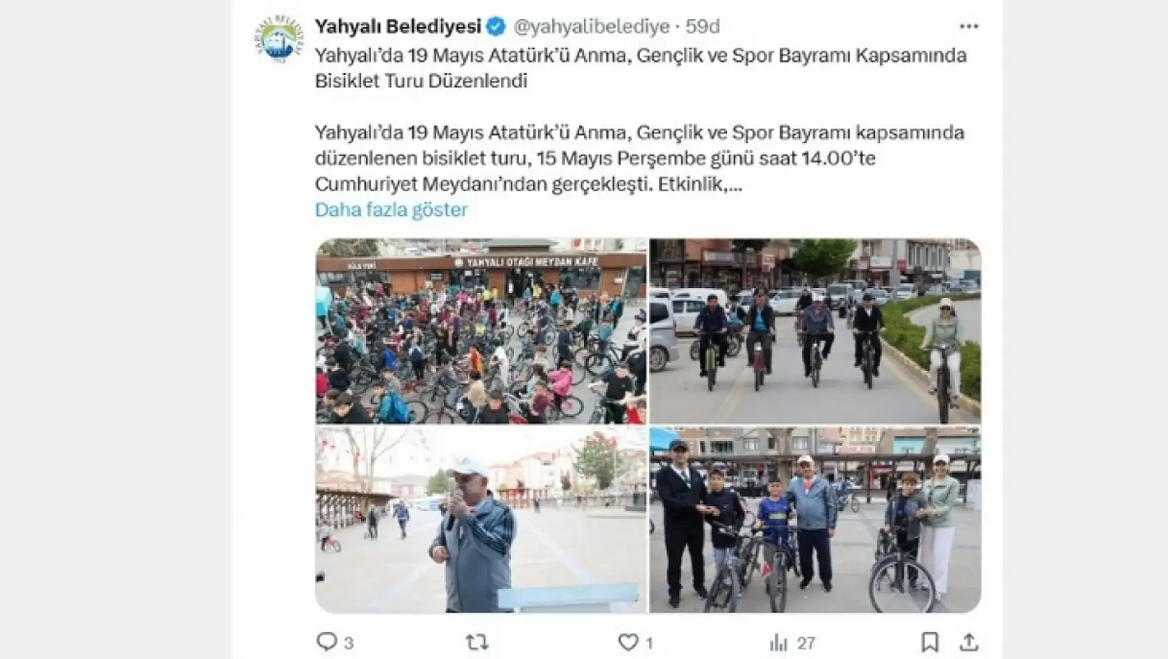 Kayseri'de sosyal medyada bugün neler konuşuldu? (15 Mayıs)