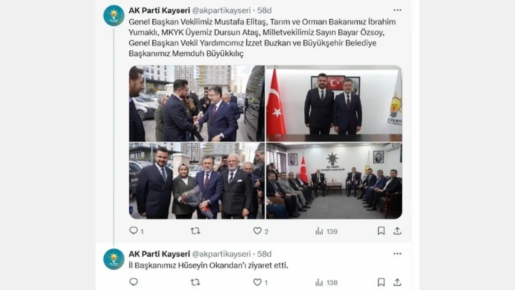 Kayseri'de sosyal medyada bugün neler konuşuldu? (15 Mayıs)