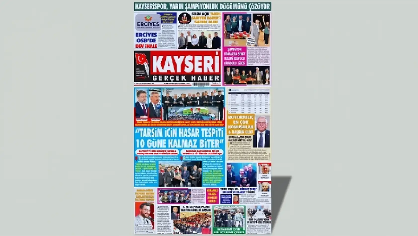 Kayseri yerel basını 17 Mayıs'a hangi manşetlerle çıktı?