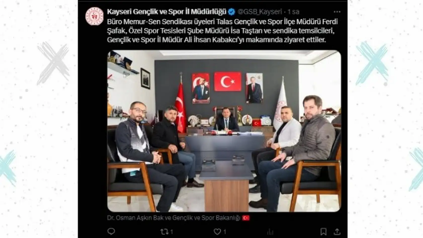 Kayseri'de sosyal medyada öne çıkanlar (24 Mart)