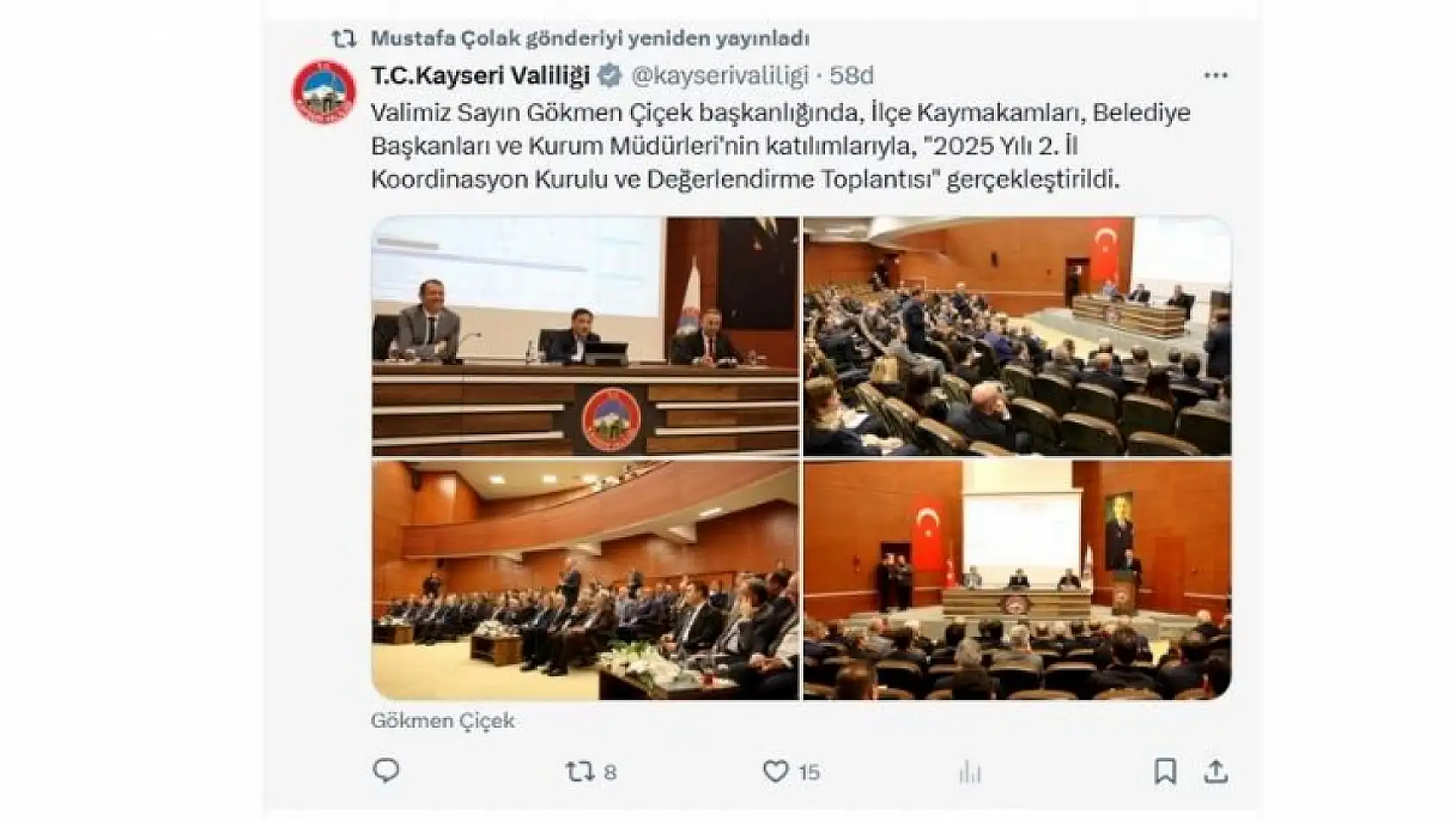 Kayseri'de sosyal medyada günün öne çıkanları... ( 10 Nisan)