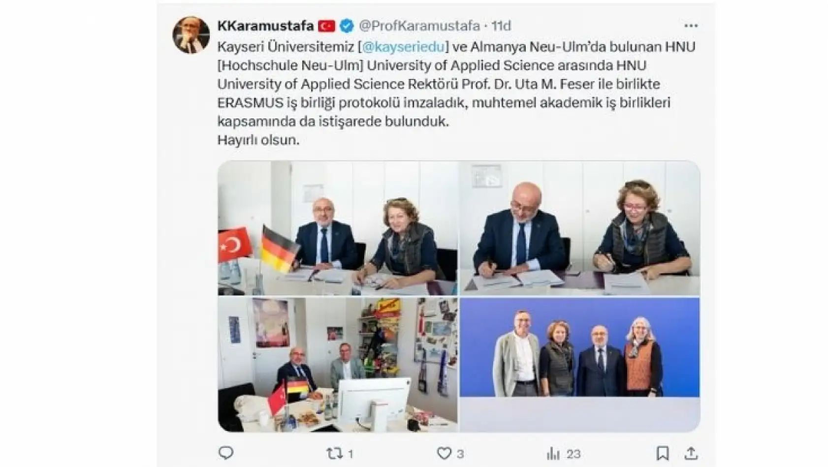 Kayseri'de sosyal medyada günün öne çıkanları... ( 10 Nisan)