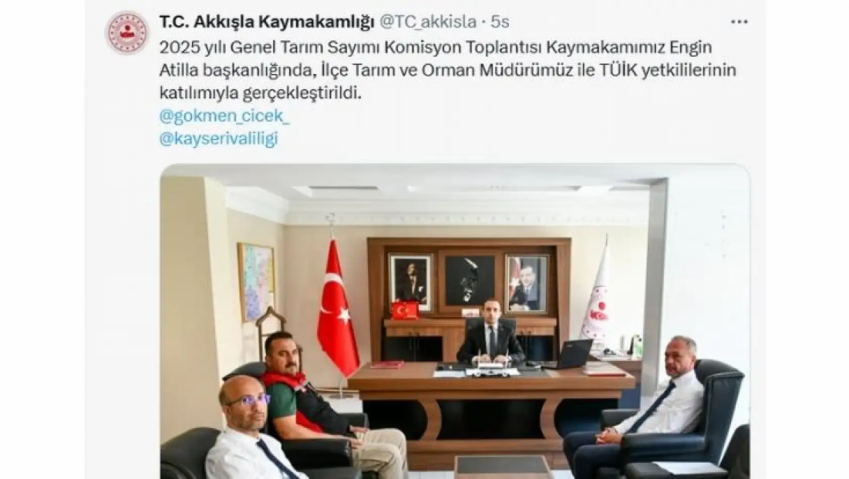 Kayseri sosyal medyaada bugün: Asayiş, tarım, altyapı ve kamp projeleri öne çıktı