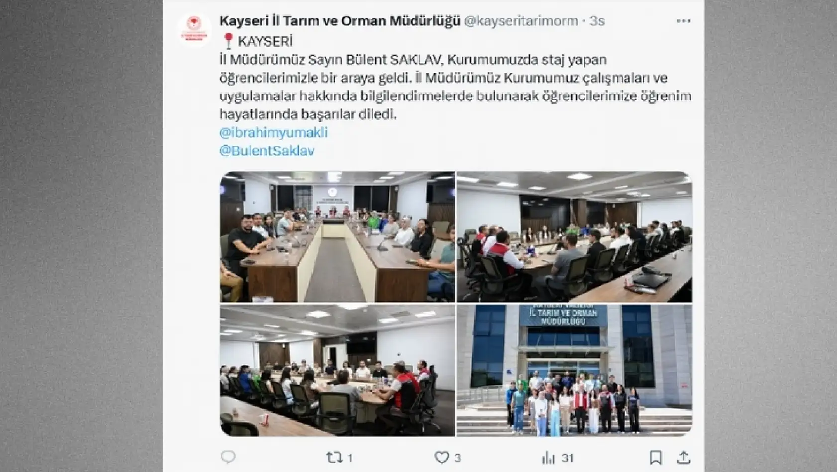 Sosyal medyada Kayseri rüzgarı: Yerel yöneticilerden peş peşe paylaşımlar