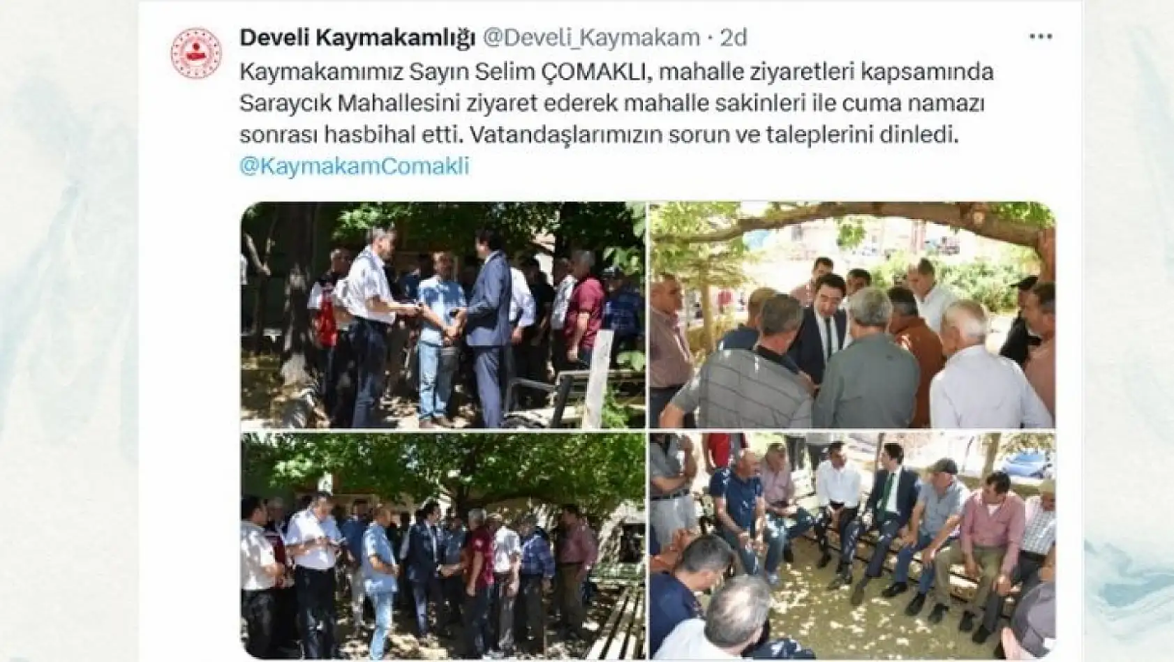 Kayseri sosyal medyadan kısa kısa - 22 Ağustos