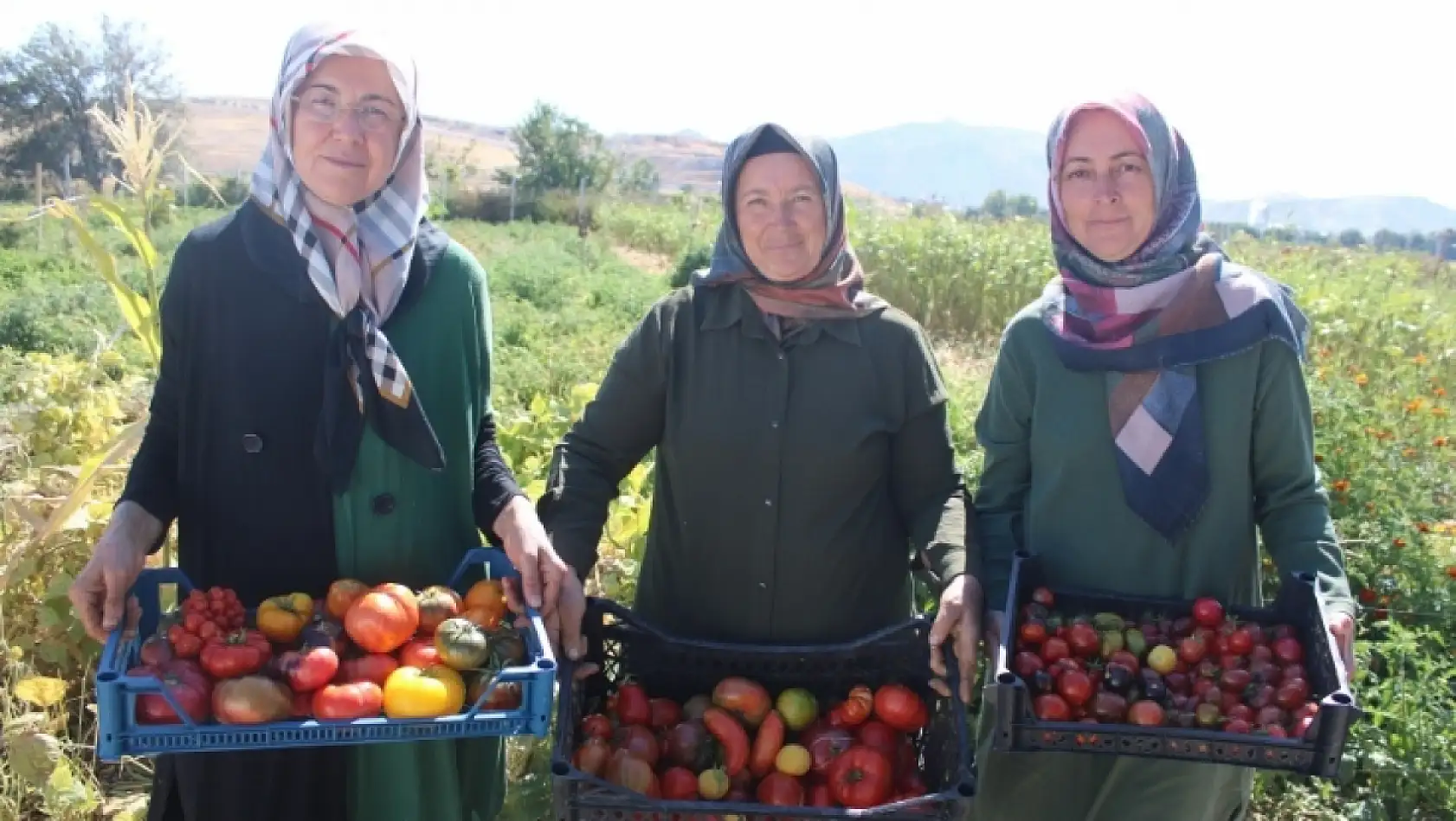 Kayseri'de kadın eliyle tarımda devrim! 77 çeşit ürün tek bahçede yetişti
