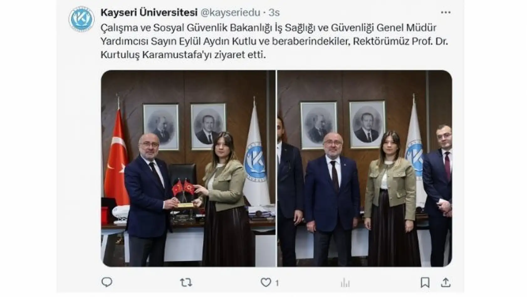 Kayseri'de 14 Mayıs Çarşamba günü sosyal medya hesaplarında neler paylaşıldı?