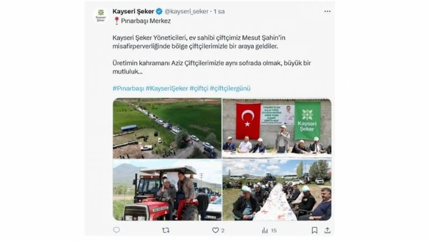 Kayseri'de 14 Mayıs Çarşamba günü sosyal medya hesaplarında neler paylaşıldı?