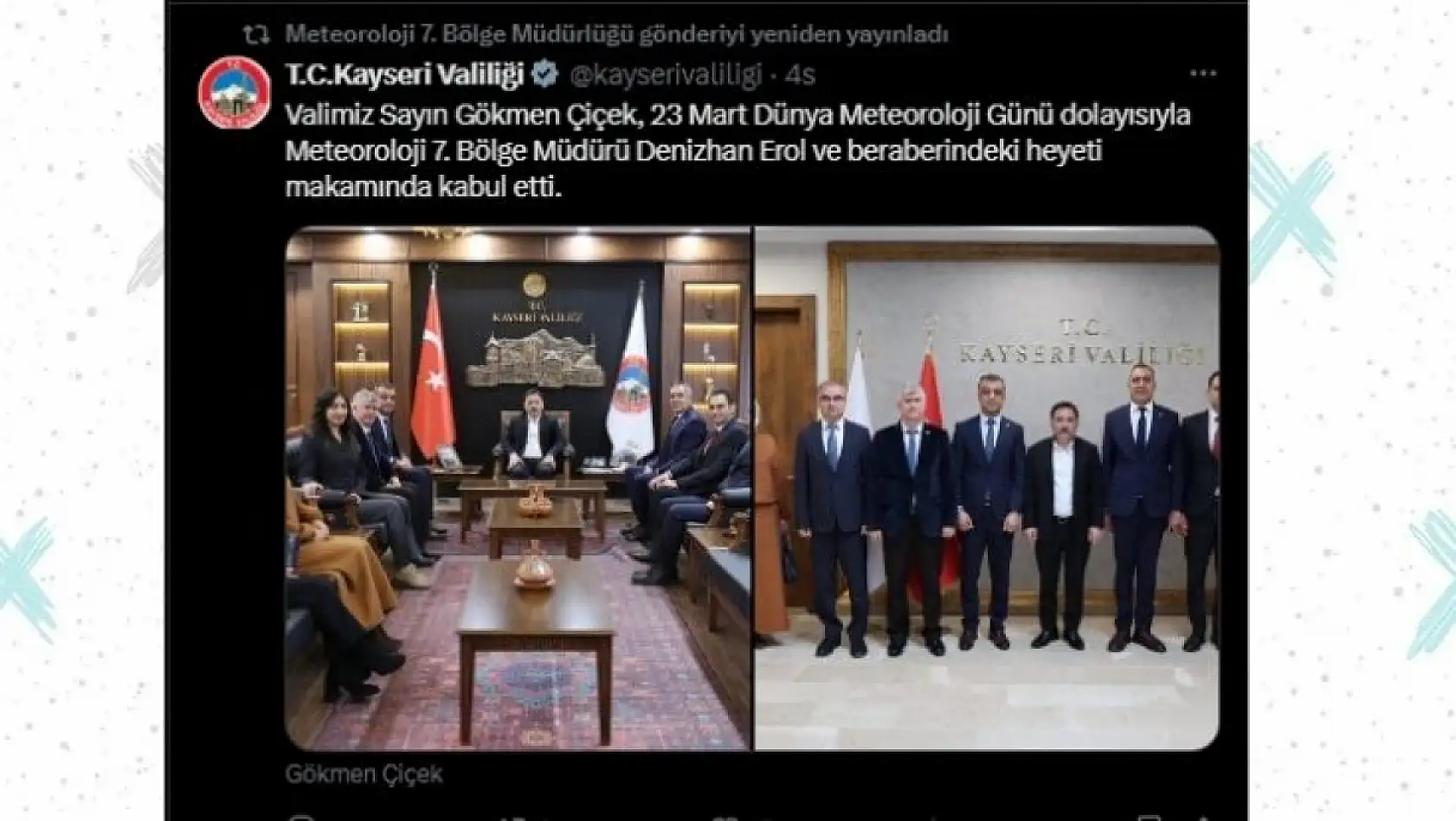 Kayseri'de sosyal medyada öne çıkanlar (24 Mart)