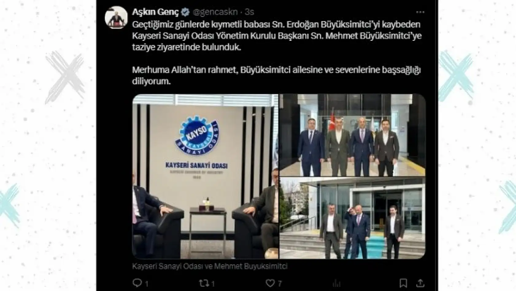 Kayseri'de sosyal medyada öne çıkanlar (24 Mart)