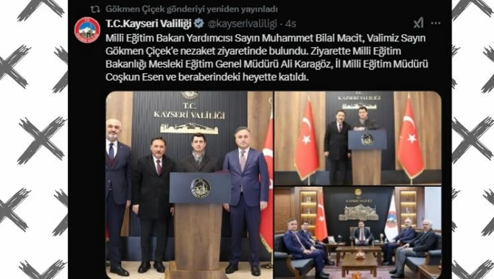 Kayseri'de sosyal medyada öne çıkanlar! Cenaze, yardımlaşma, ziyaret...