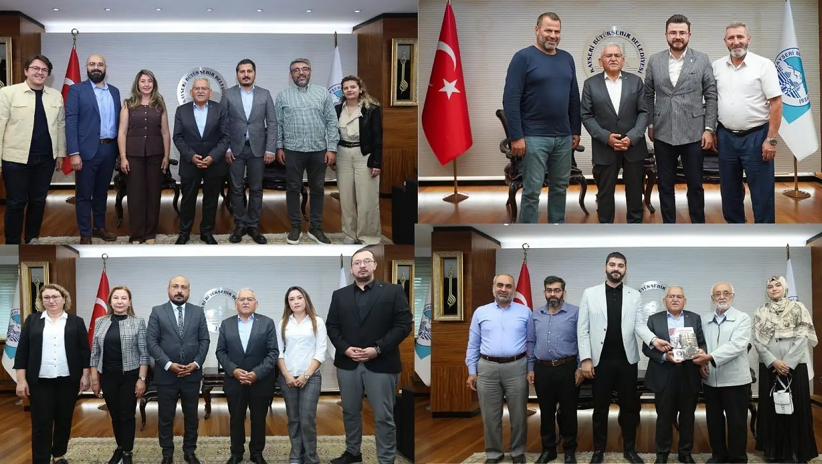 Kayseri'de STK'lardan Büyükkılıç'a yoğun ziyaret trafiği