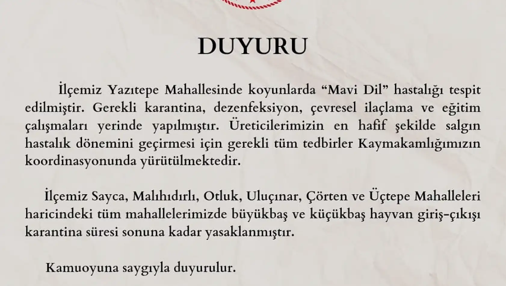 Adana'da o mahalleye 'mavi dil' karantinası!