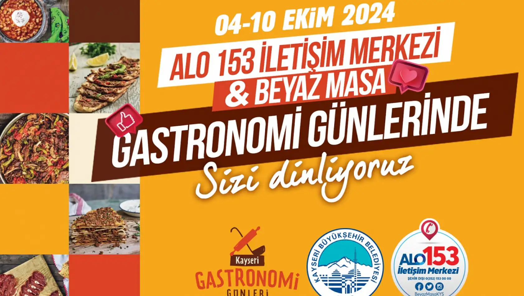 Beyaz Masa, Gastronomi Günleri'nde hizmet verecek