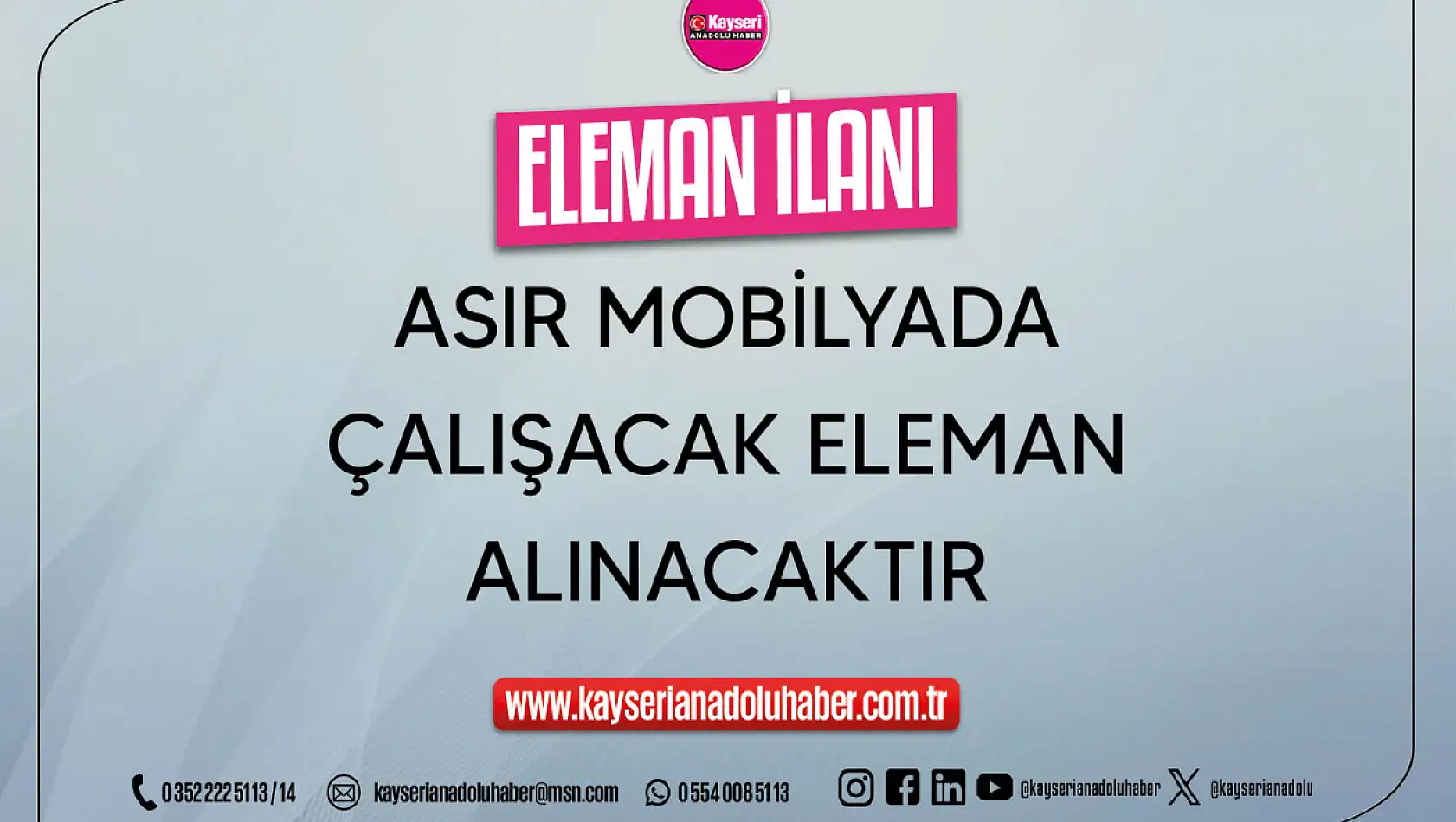 Eleman İlanı