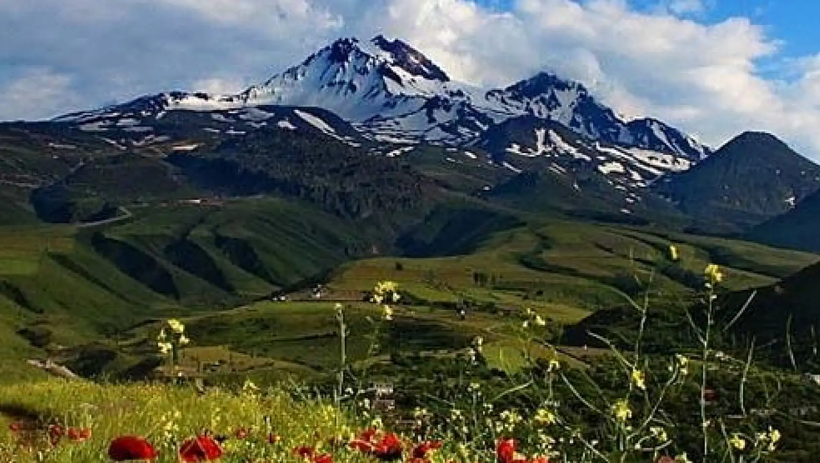 Erciyes'in eteklerindeki bu devasa görüntüyü gördünüz mü?