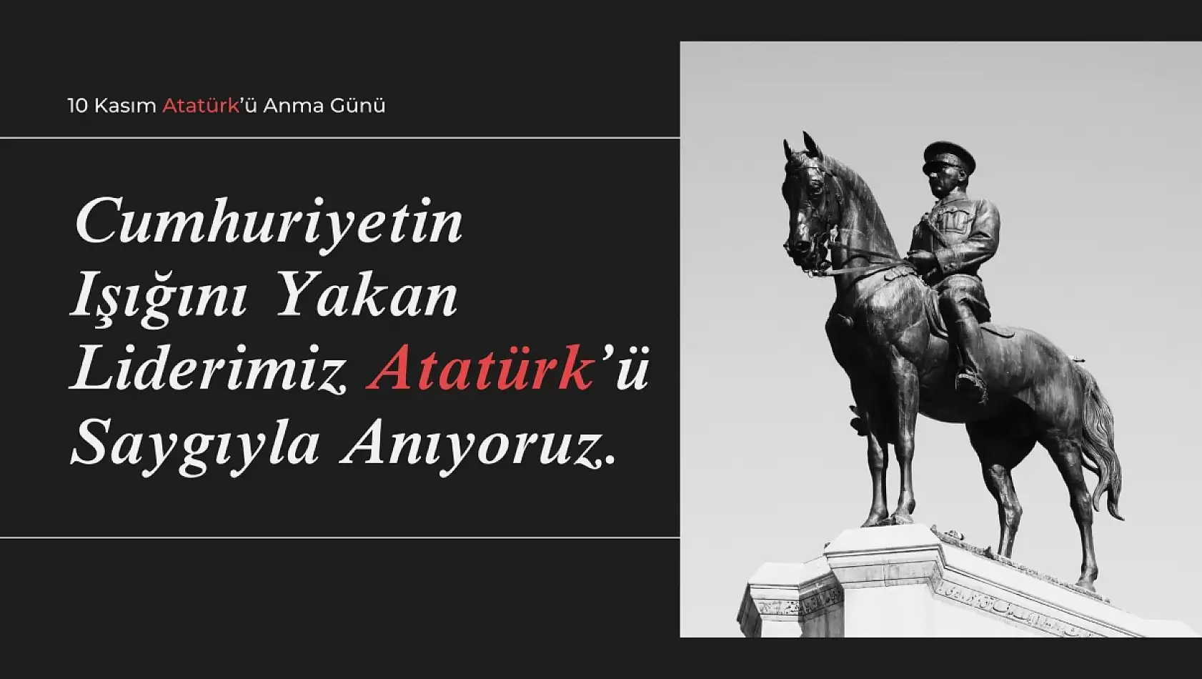 10 Kasım Atatürk'ü anma mesajları...