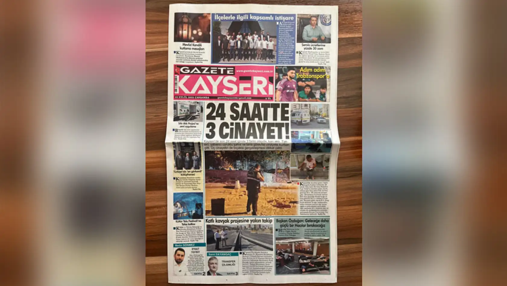 Kayseri yerel gazeteleri şehrin gündemini belirledi – İşte 3 Eylül öne çıkan manşetler!