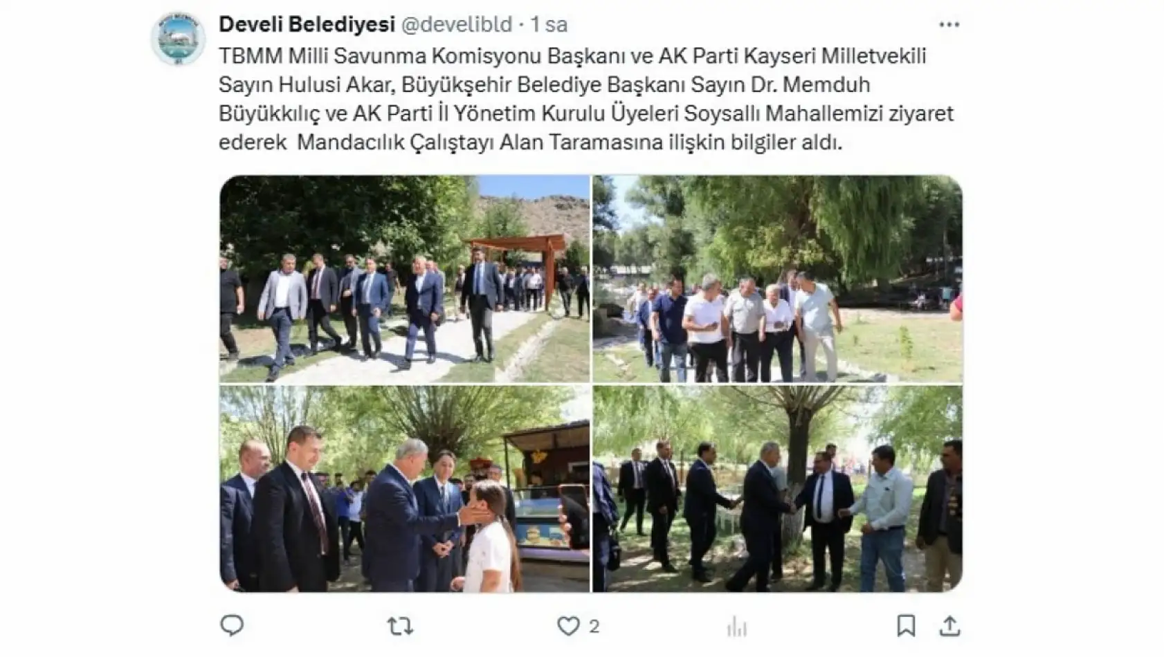 Kayseri'de 13 Ağustos Çarşamba günü sosyal medya hesaplarında neler paylaşıldı?