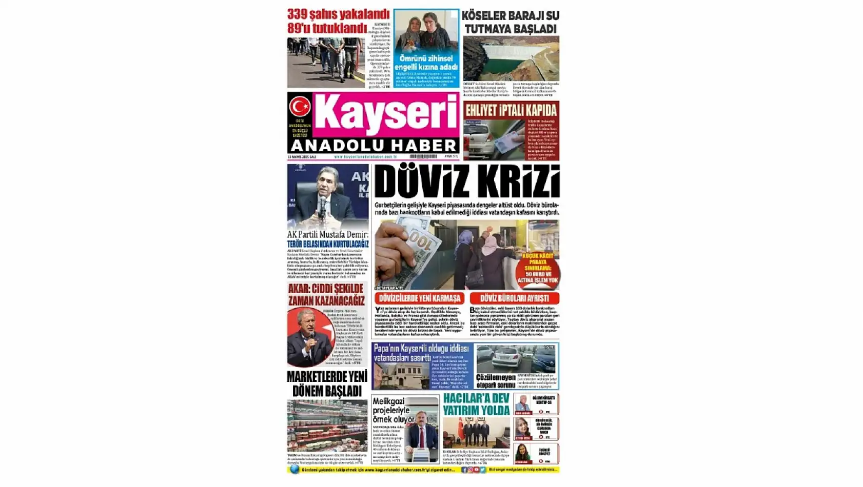 Kayseri Gazetelerinde 13 Mayıs Salı gündemi – İşte basında öne çıkan manşetler...