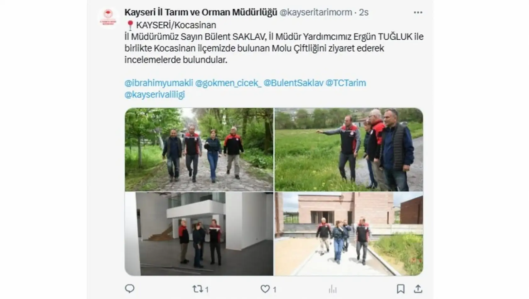Kayseri'de 13 Mayıs Salı günü sosyal medya hesaplarında neler paylaşıldı?