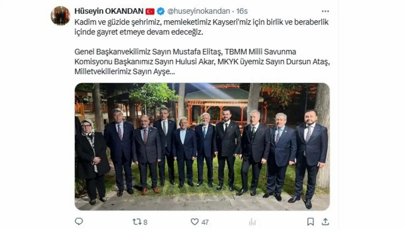 Kayseri'de 28 Mayıs Çarşamba günü sosyal medya hesaplarında neler paylaşıldı?