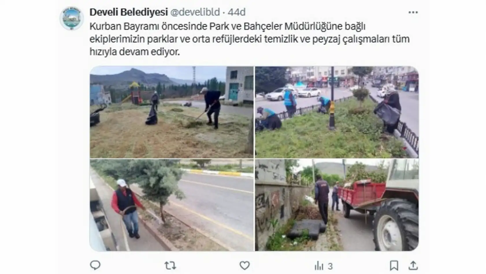Kayseri'de 28 Mayıs Çarşamba günü sosyal medya hesaplarında neler paylaşıldı?