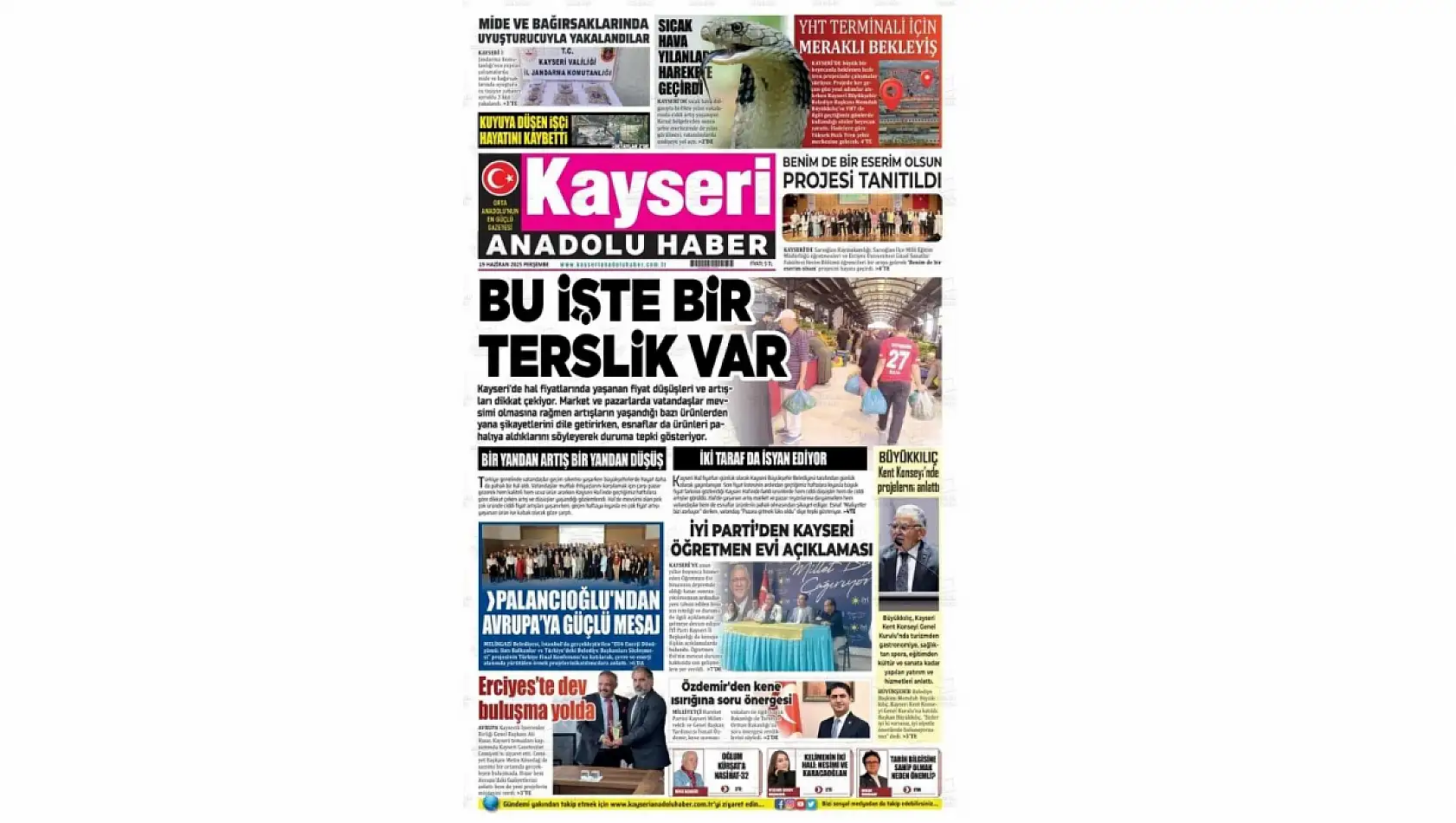 Kayseri gazeteleri bugün hangi haberi gündem belirledi – İşte öne çıkan manşetler!