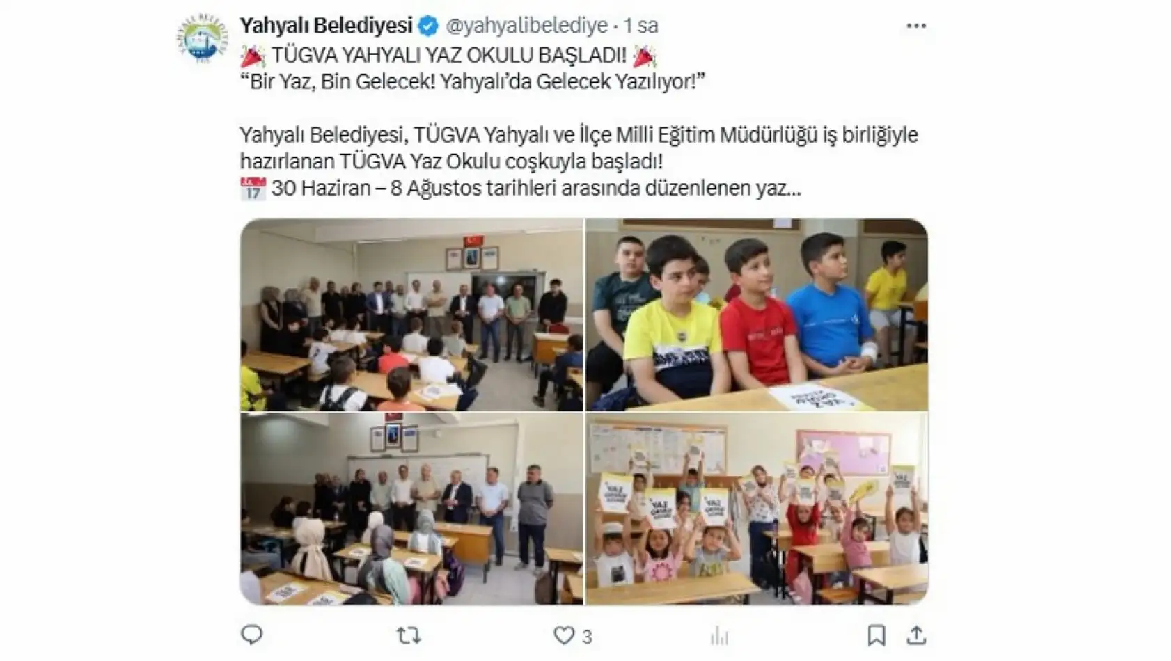 Kayseri'de sosyal medyada öne çıkanlar (1 Temmuz)