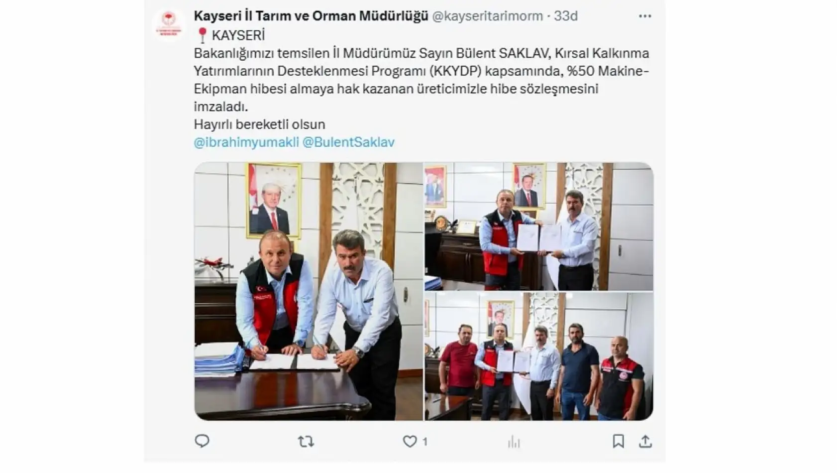 Kayseri'de 23 Temmuz Çarşamba günü sosyal medya hesaplarında neler paylaşıldı?